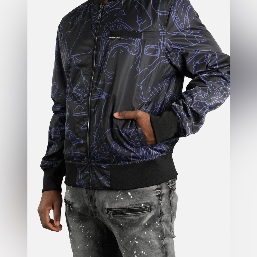 MENS MEMBERS ONLY NICKELODEON BOMBER JACKET Women - Picture 10 of 16